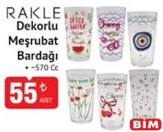 RAKLE DEKORLU MEŞRUBAT BARDAĞI 570 CC RAKLE DEKORLU MEŞRUBAT BARDAĞI 570 CC